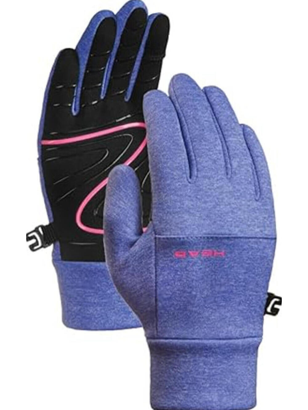 HEAD Kids Touchscreen Compatible Gloves Purple Large Winter Warm Stretch
